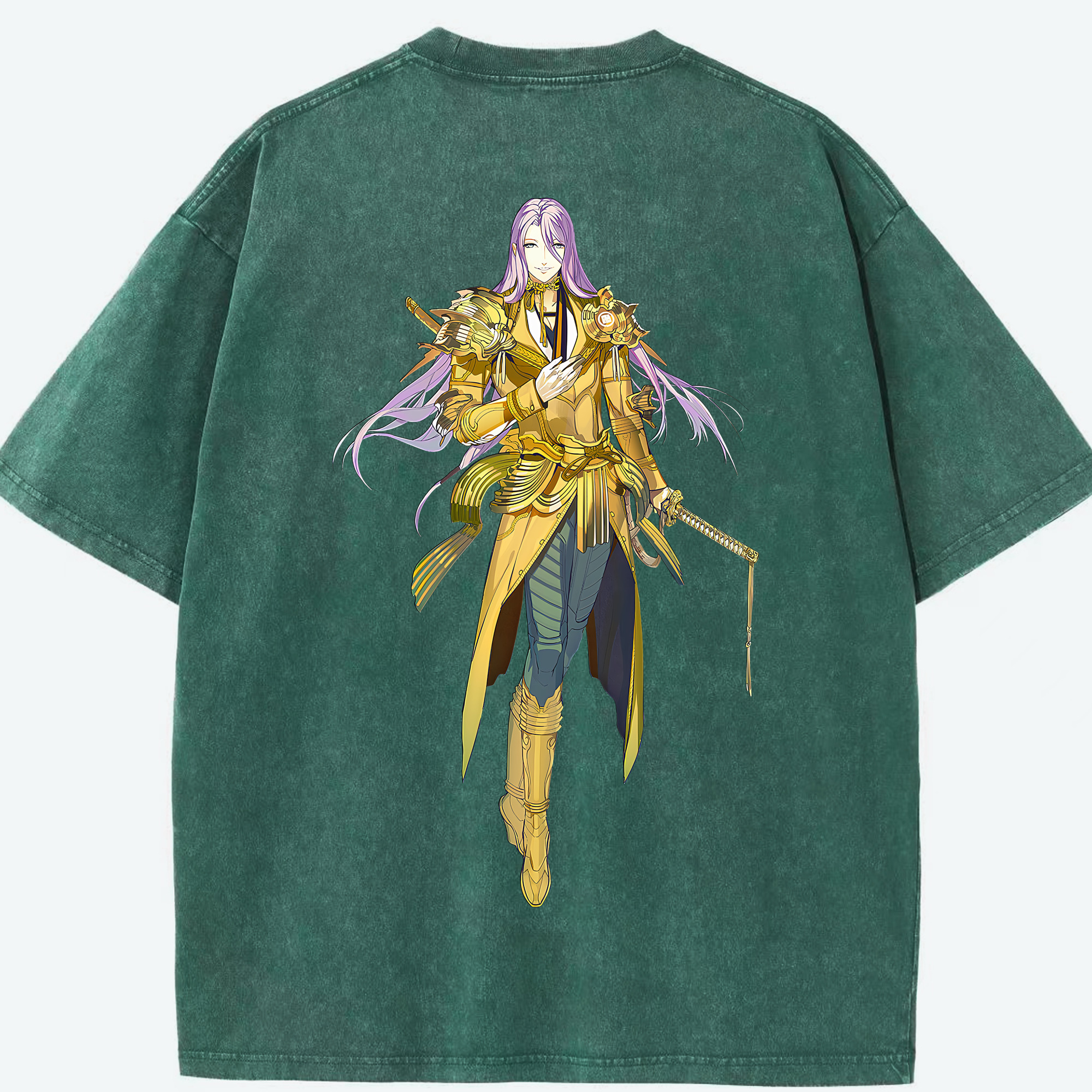 （画像用） 刀剣乱舞 Touken Ranbu 綿100% ヴィンテージ風 半袖Tシャツ（背面プリント）
